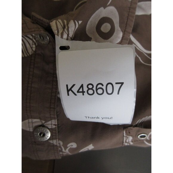 Fresh Produce Top Small Button Down Shacket Floral Pockets Cotton - Picture 10 of 10